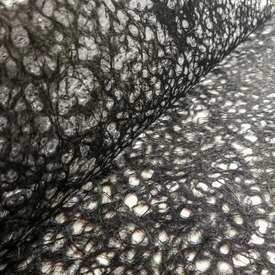 Black handmade lace mulberry paper