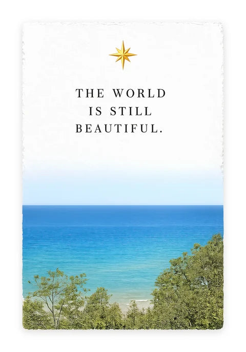 THE WORLD IS STILL BEAUTIFUL One-Liner card